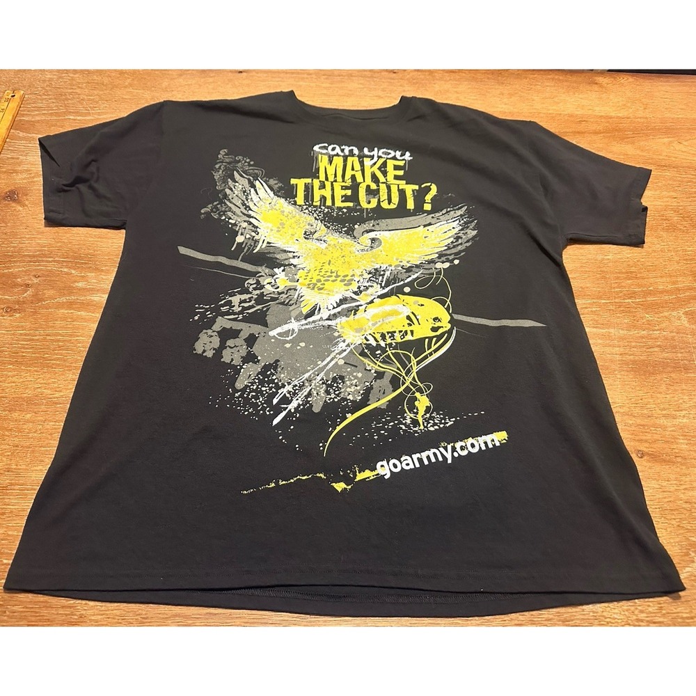 U.S. Army T-Shirt Can You Make The Cut Military Made In USA Men's Size XL